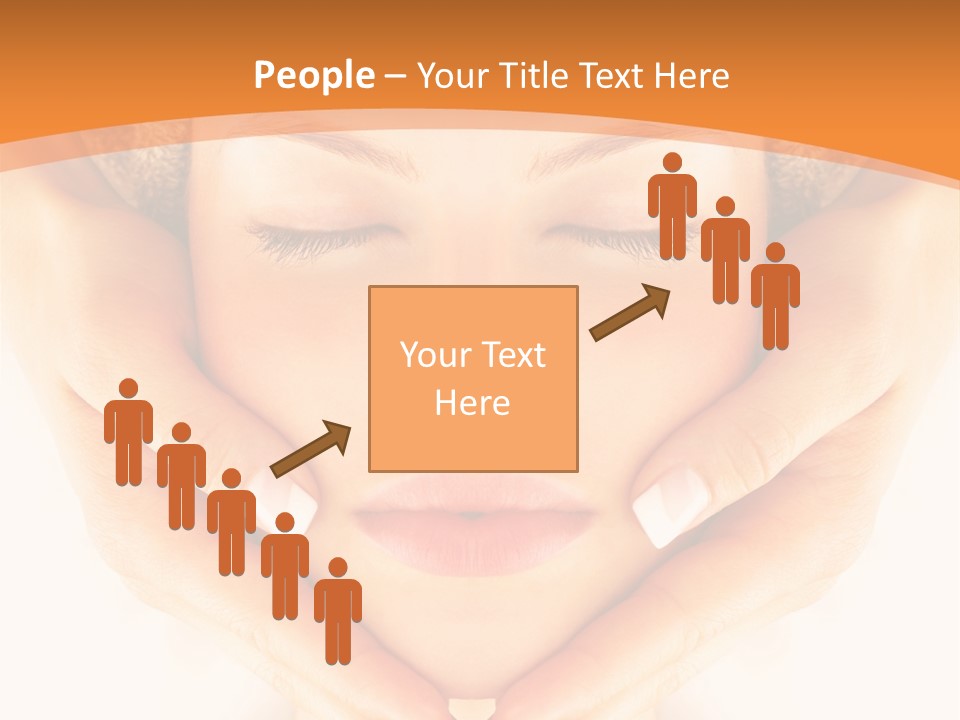 A Woman With A Towel On Her Head With Her Eyes Closed PowerPoint Template
