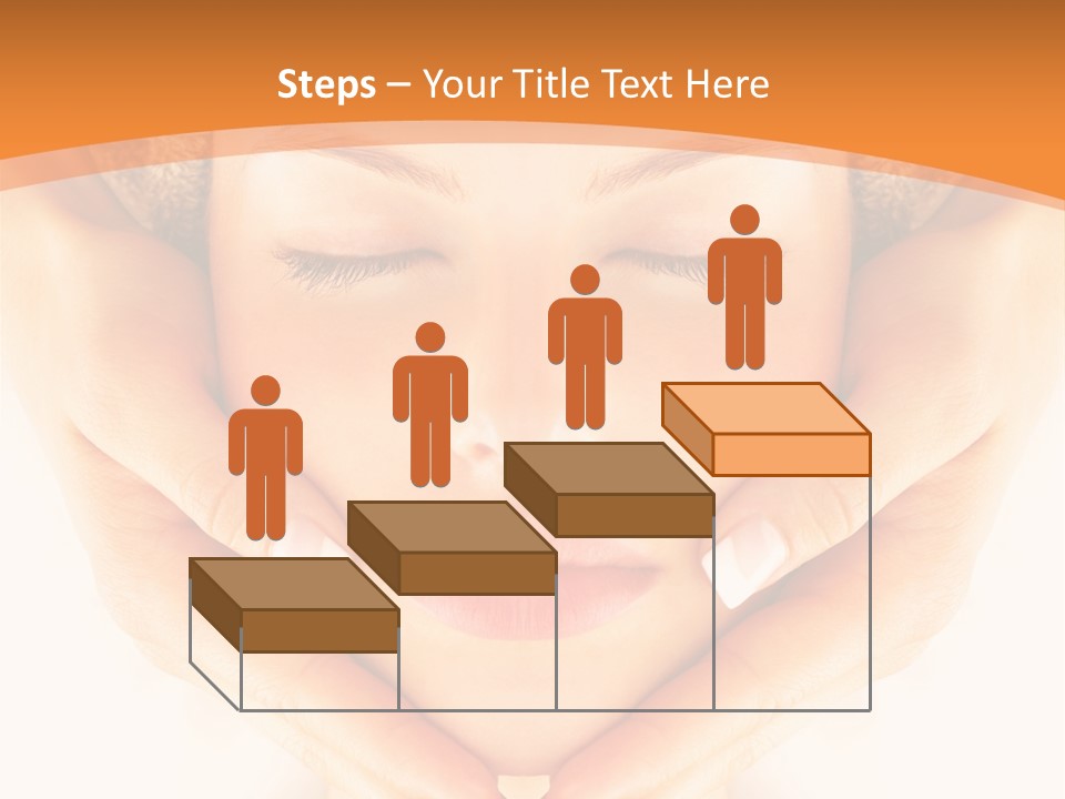 A Woman With A Towel On Her Head With Her Eyes Closed PowerPoint Template