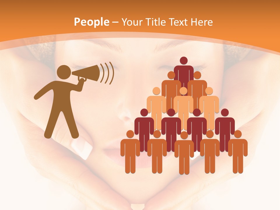 A Woman With A Towel On Her Head With Her Eyes Closed PowerPoint Template