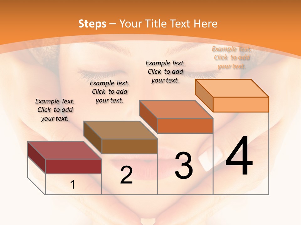 A Woman With A Towel On Her Head With Her Eyes Closed PowerPoint Template