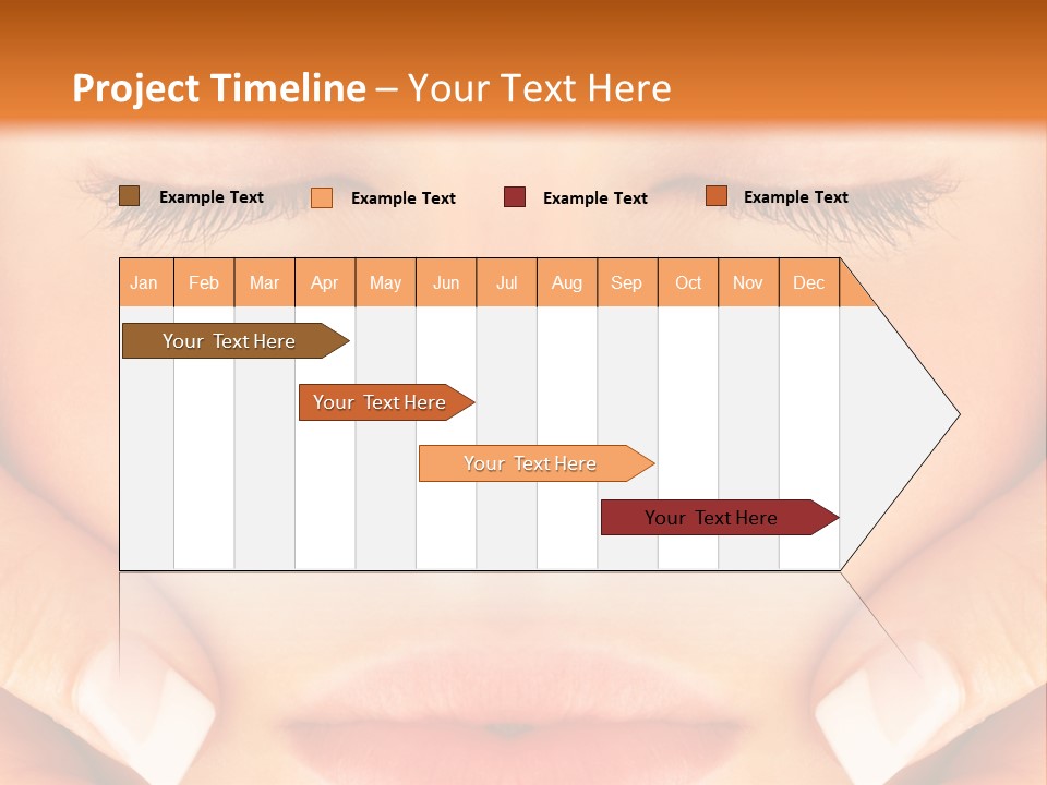 A Woman With Her Eyes Closed With Her Hands On Her Face PowerPoint Template