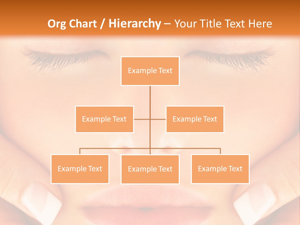 A Woman With Her Eyes Closed With Her Hands On Her Face PowerPoint Template