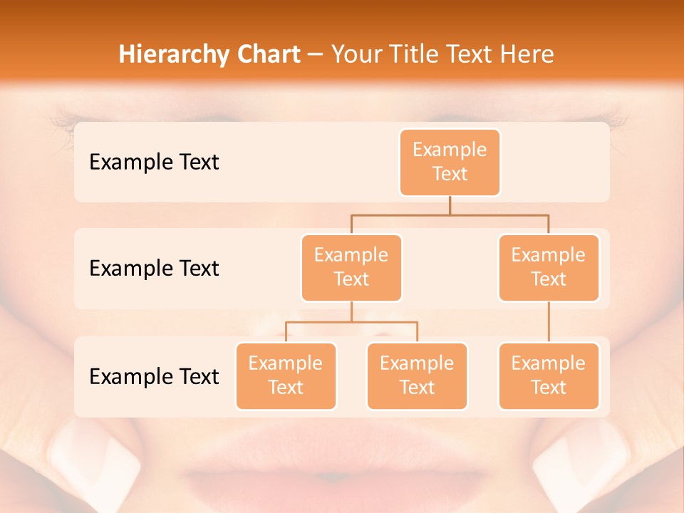 A Woman With Her Eyes Closed With Her Hands On Her Face PowerPoint Template