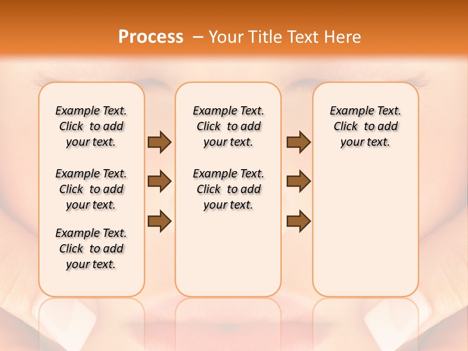 A Woman With Her Eyes Closed With Her Hands On Her Face PowerPoint Template