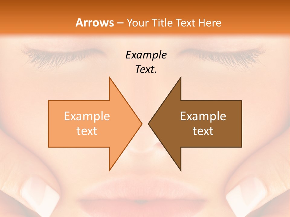 A Woman With Her Eyes Closed With Her Hands On Her Face PowerPoint Template