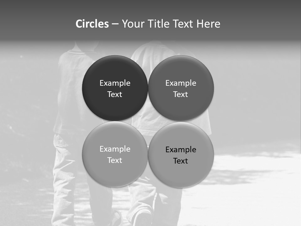 Friends Hands Boys PowerPoint Template