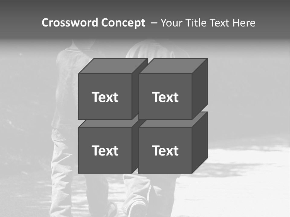 Friends Hands Boys PowerPoint Template