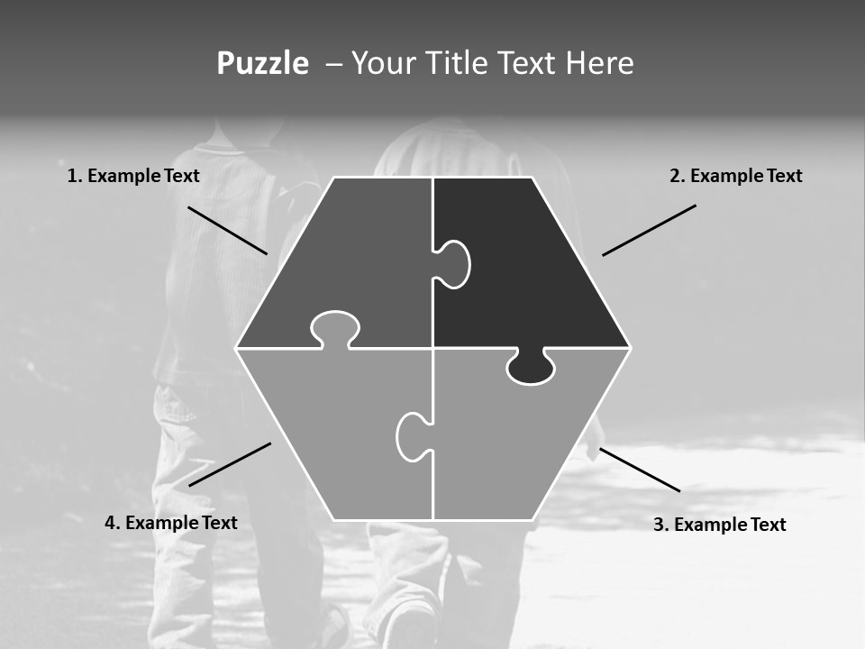 Friends Hands Boys PowerPoint Template