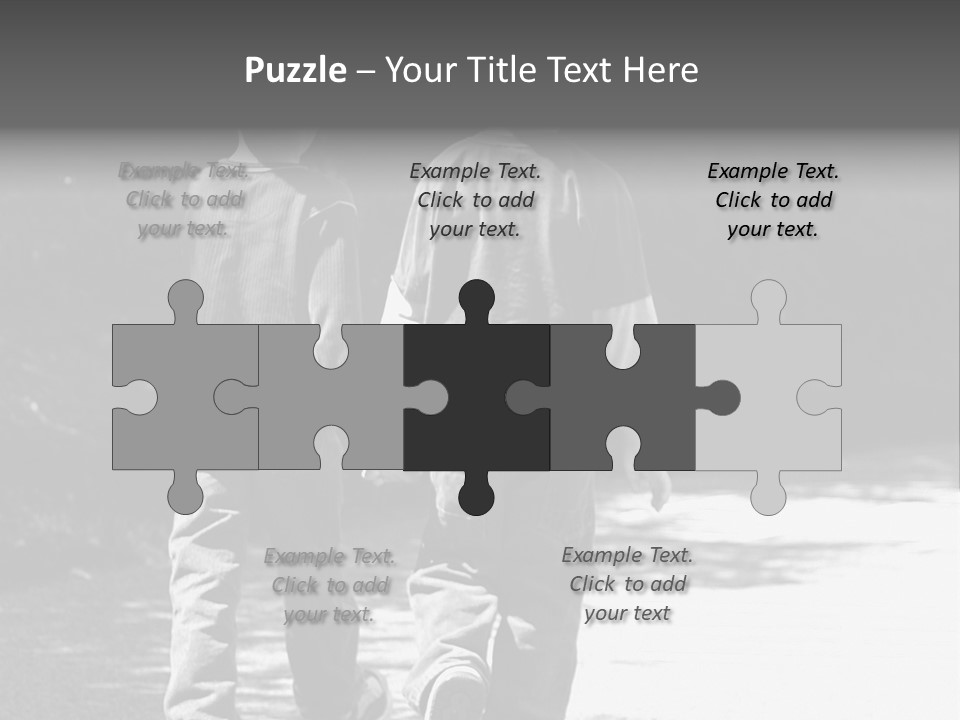 Friends Hands Boys PowerPoint Template