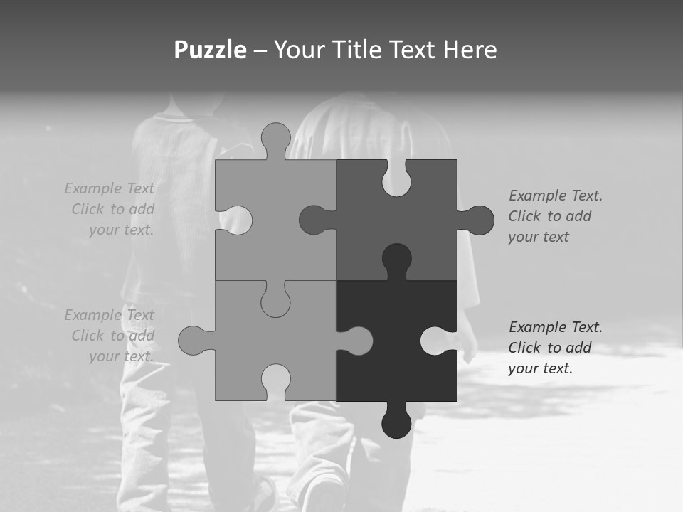 Friends Hands Boys PowerPoint Template