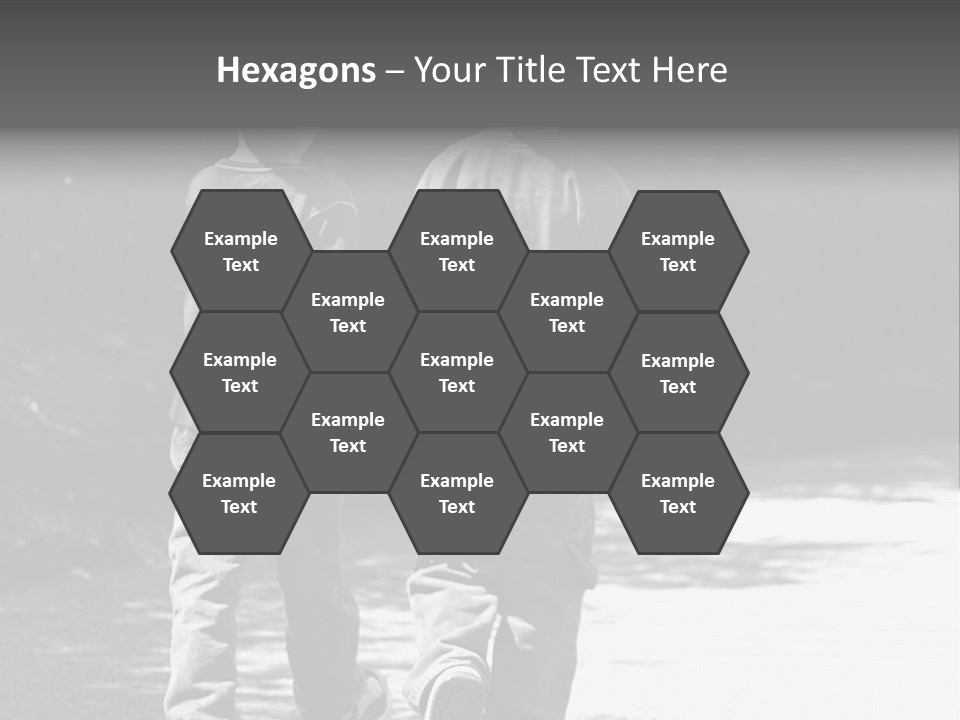 Friends Hands Boys PowerPoint Template