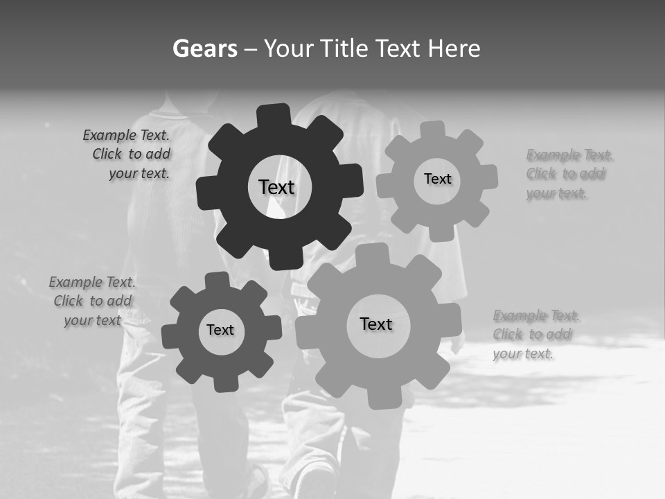 Friends Hands Boys PowerPoint Template