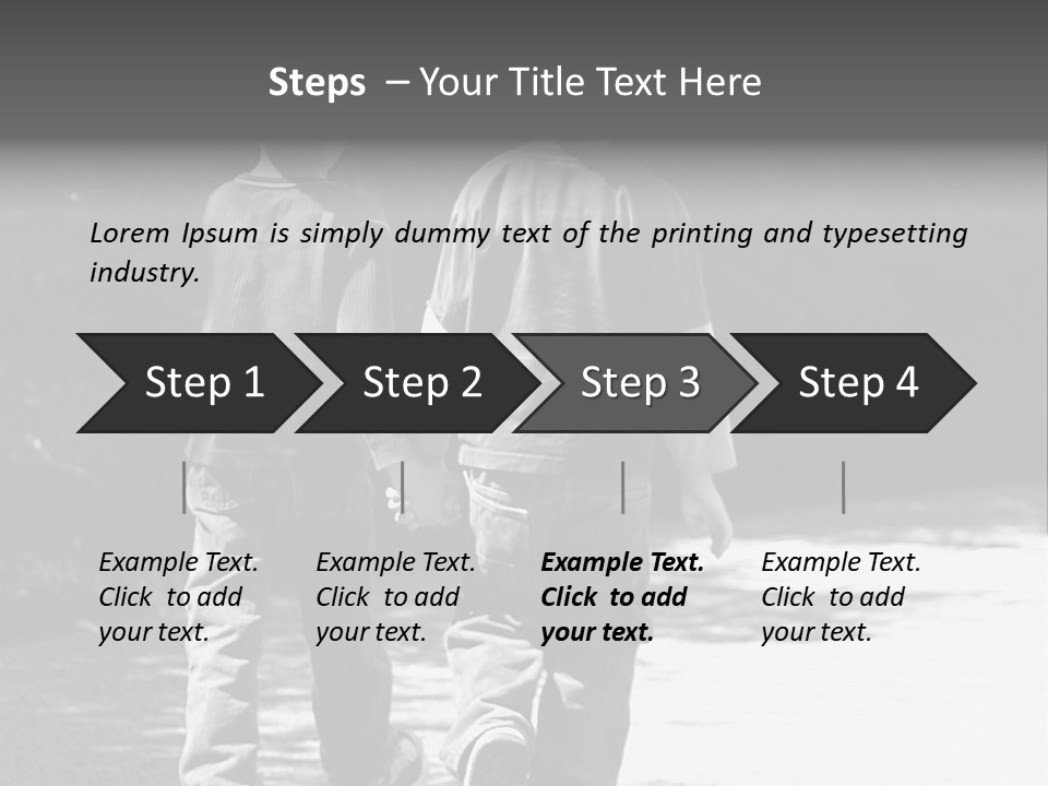 Friends Hands Boys PowerPoint Template