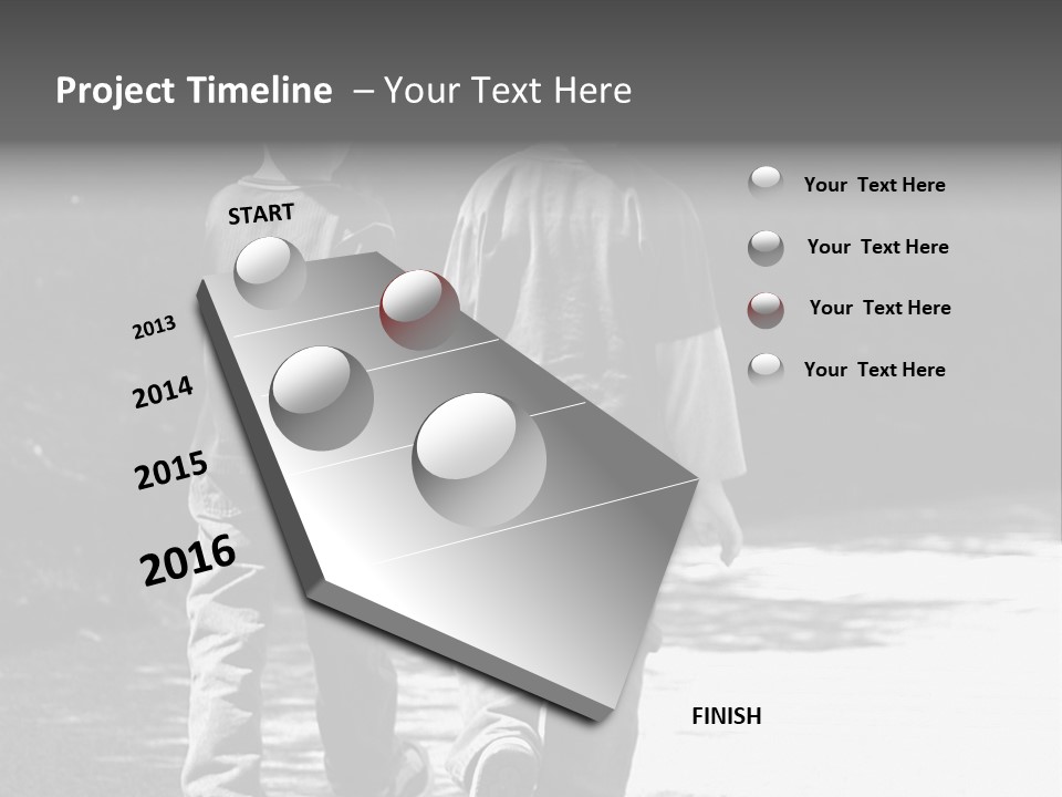 Friends Hands Boys PowerPoint Template