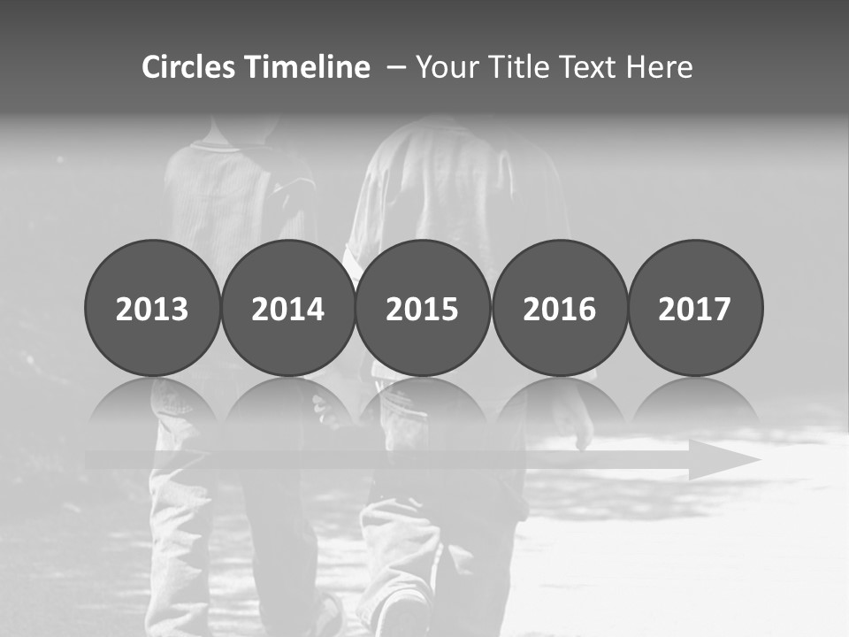 Friends Hands Boys PowerPoint Template