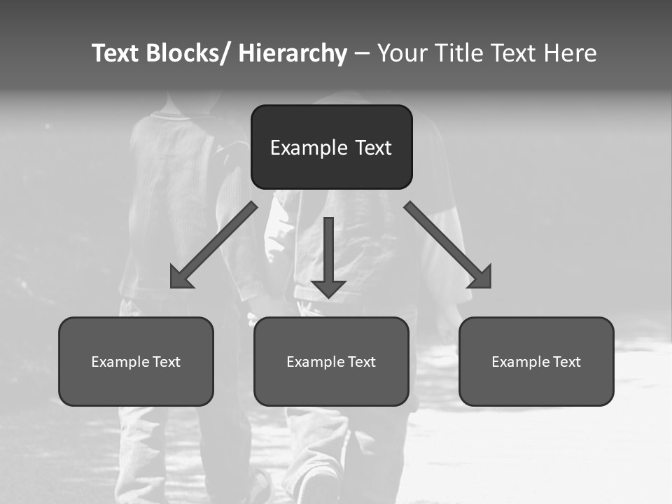 Friends Hands Boys PowerPoint Template