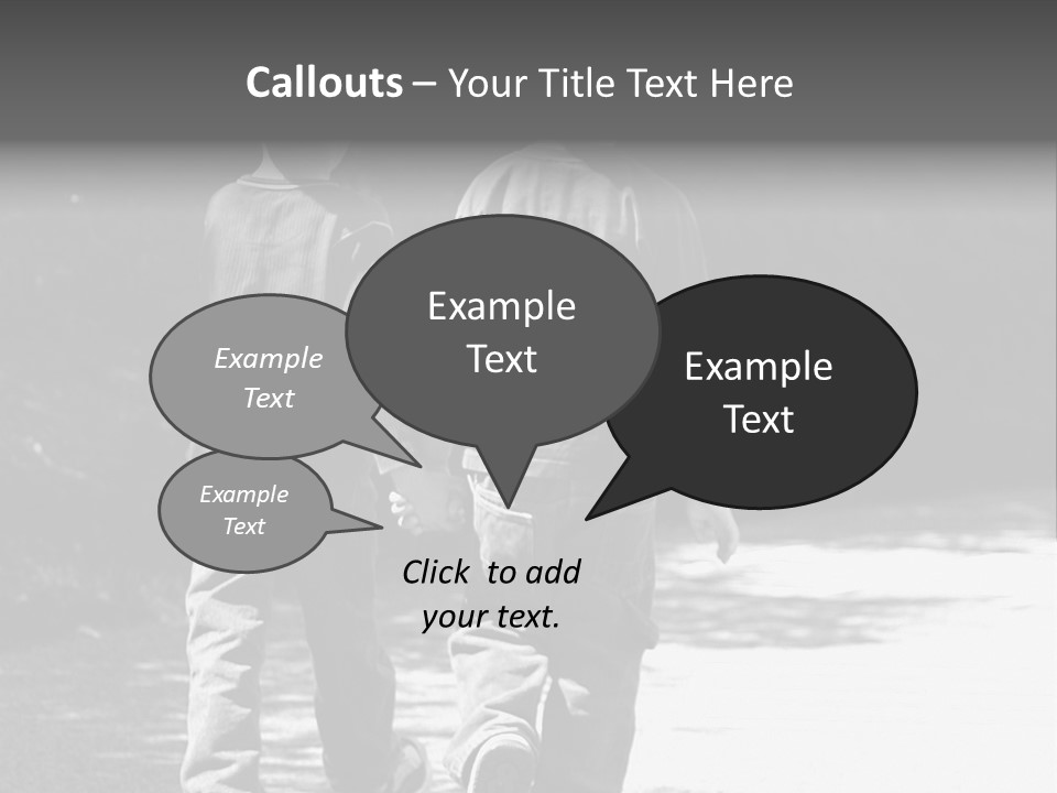 Friends Hands Boys PowerPoint Template