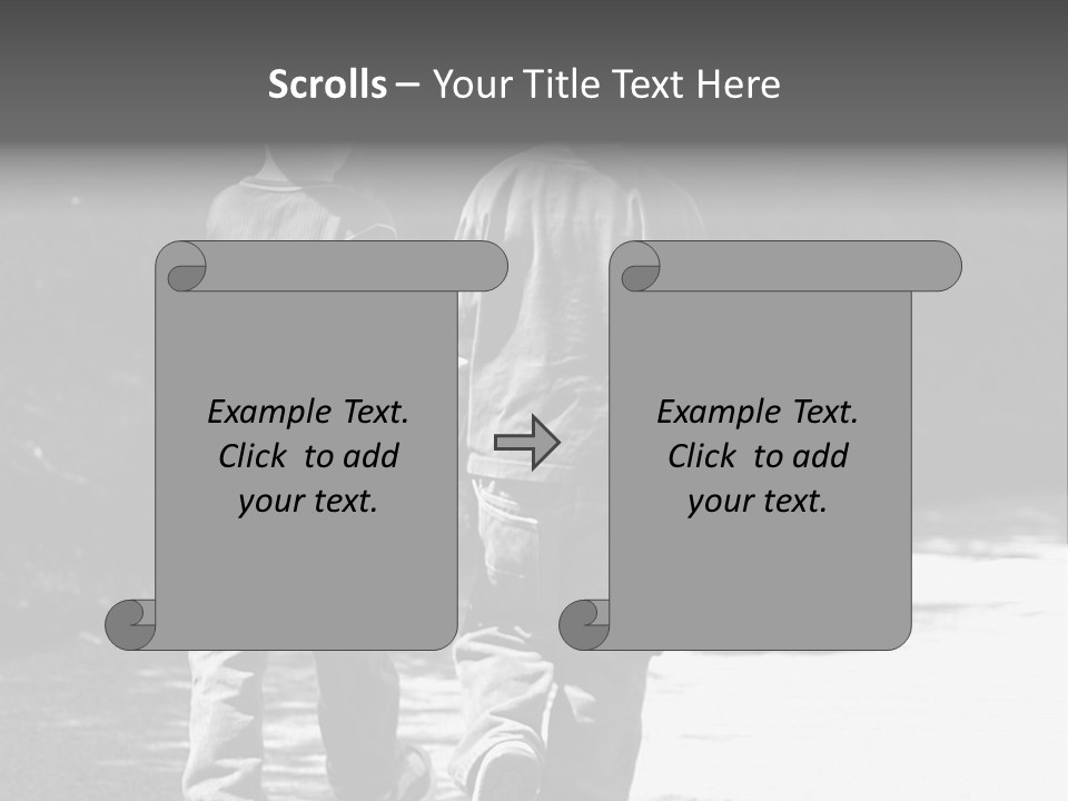 Friends Hands Boys PowerPoint Template