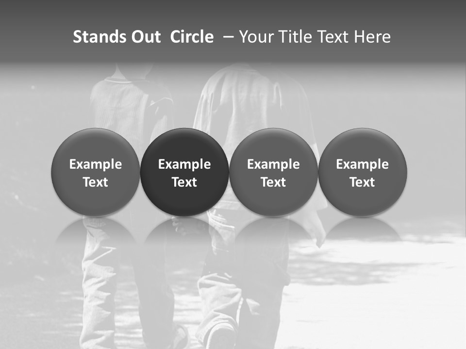 Friends Hands Boys PowerPoint Template