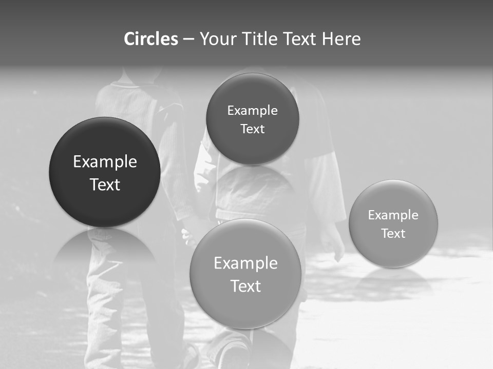 Friends Hands Boys PowerPoint Template