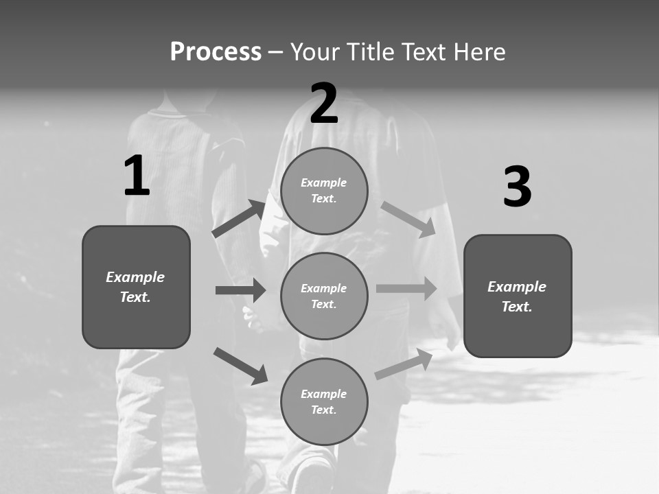 Friends Hands Boys PowerPoint Template