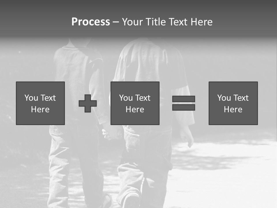Friends Hands Boys PowerPoint Template