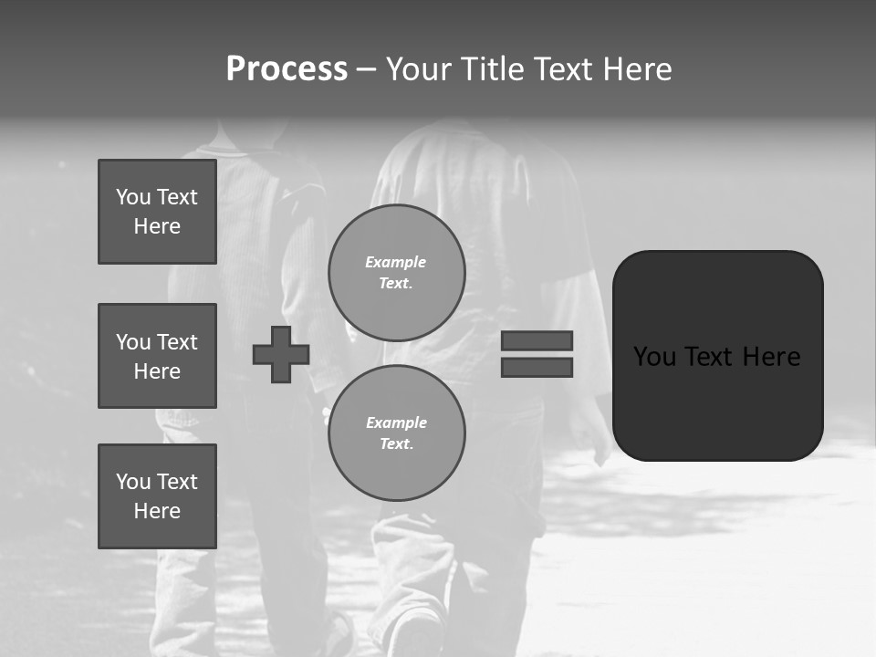 Friends Hands Boys PowerPoint Template
