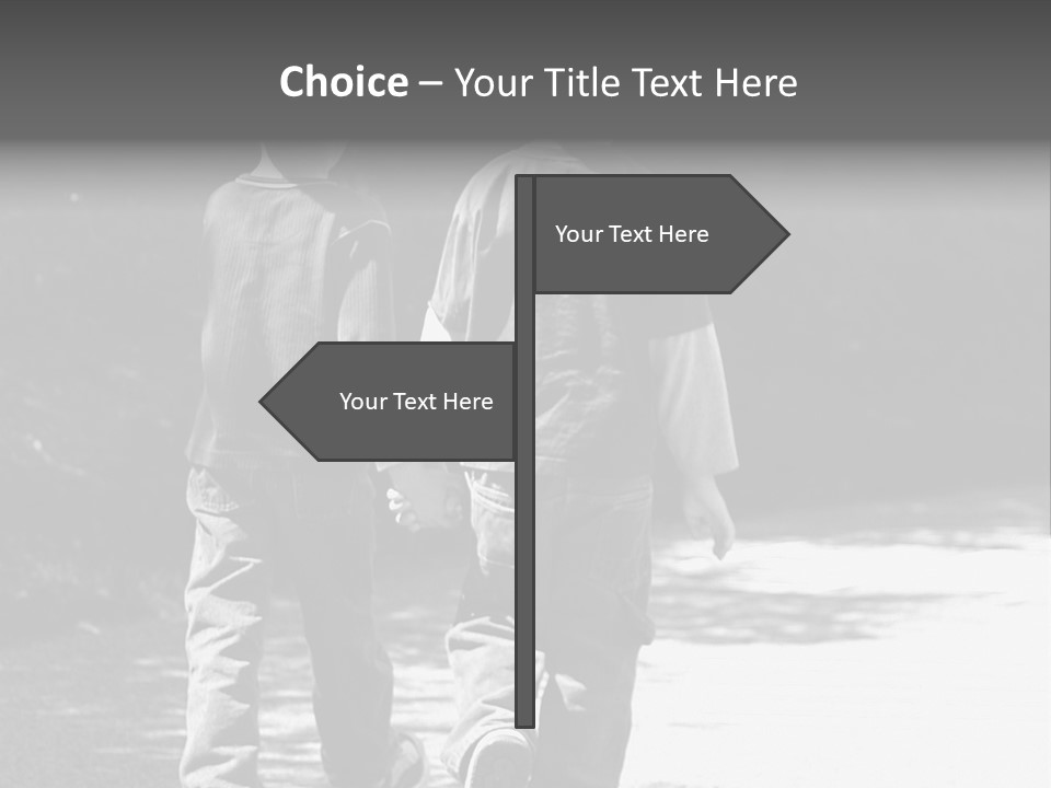 Friends Hands Boys PowerPoint Template