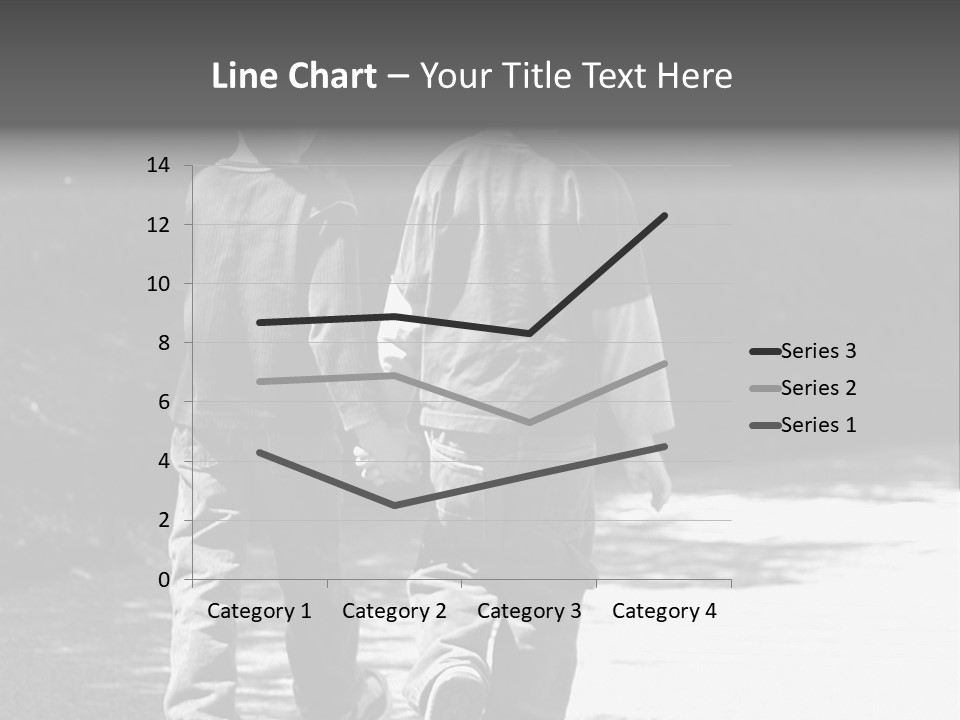 Friends Hands Boys PowerPoint Template