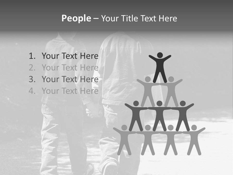 Friends Hands Boys PowerPoint Template