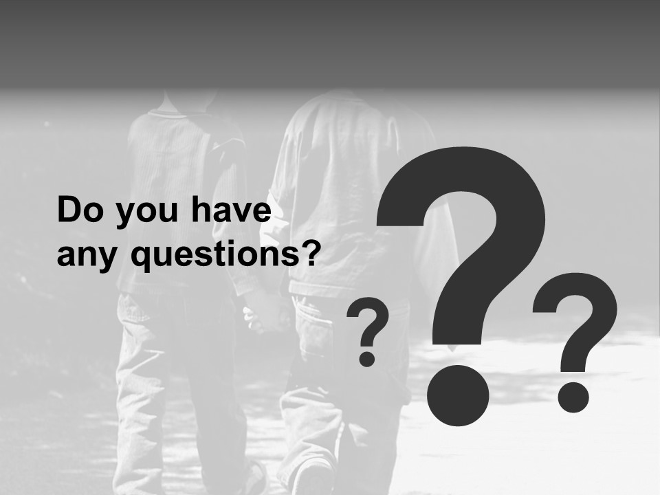 Friends Hands Boys PowerPoint Template