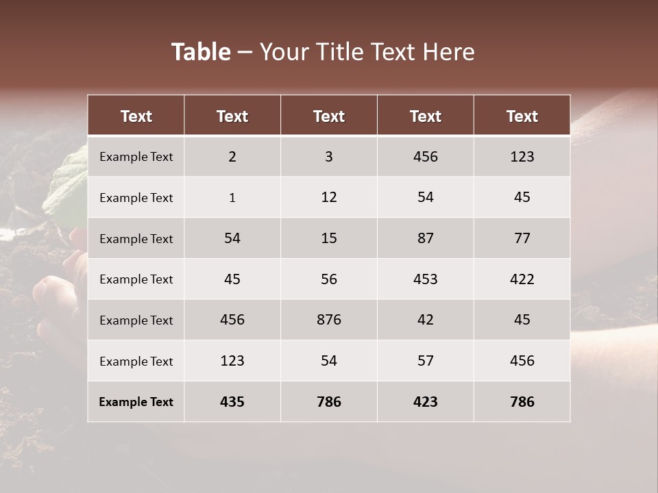 Closeup Farm Rural PowerPoint Template