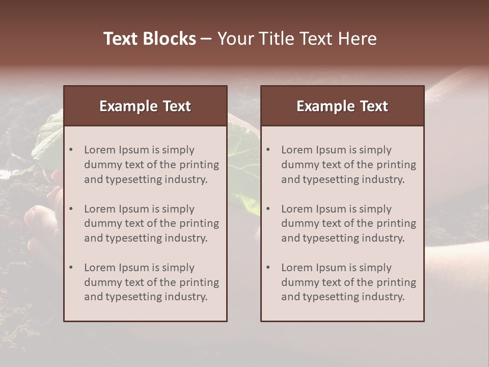 Closeup Farm Rural PowerPoint Template