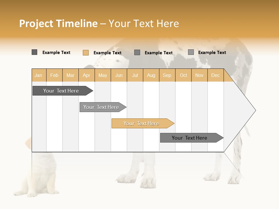 Puppy Black Cut PowerPoint Template