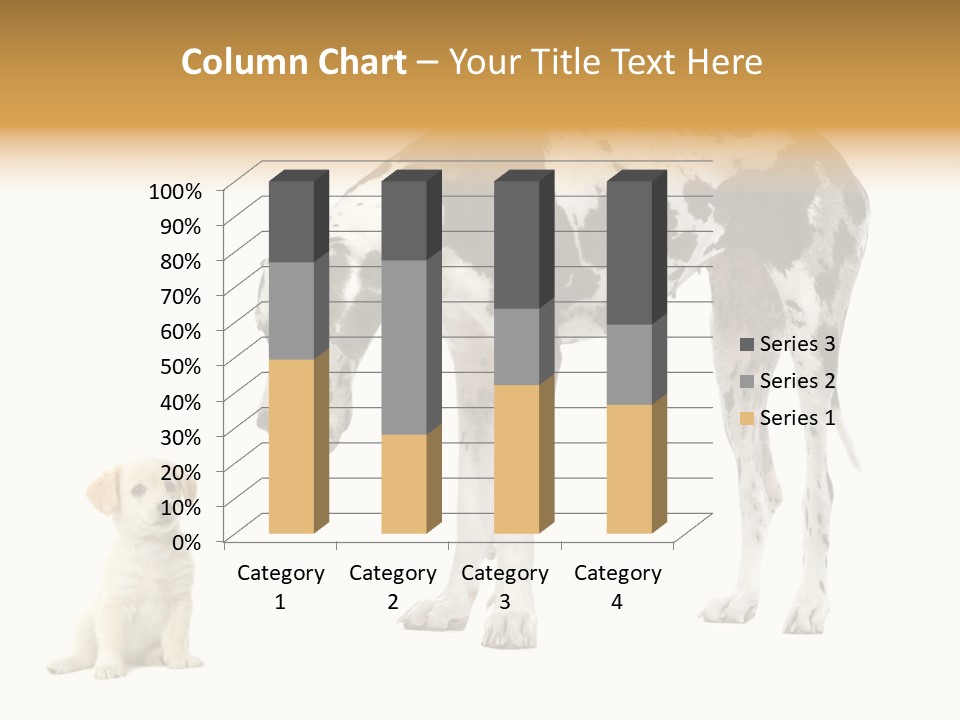 Puppy Black Cut PowerPoint Template