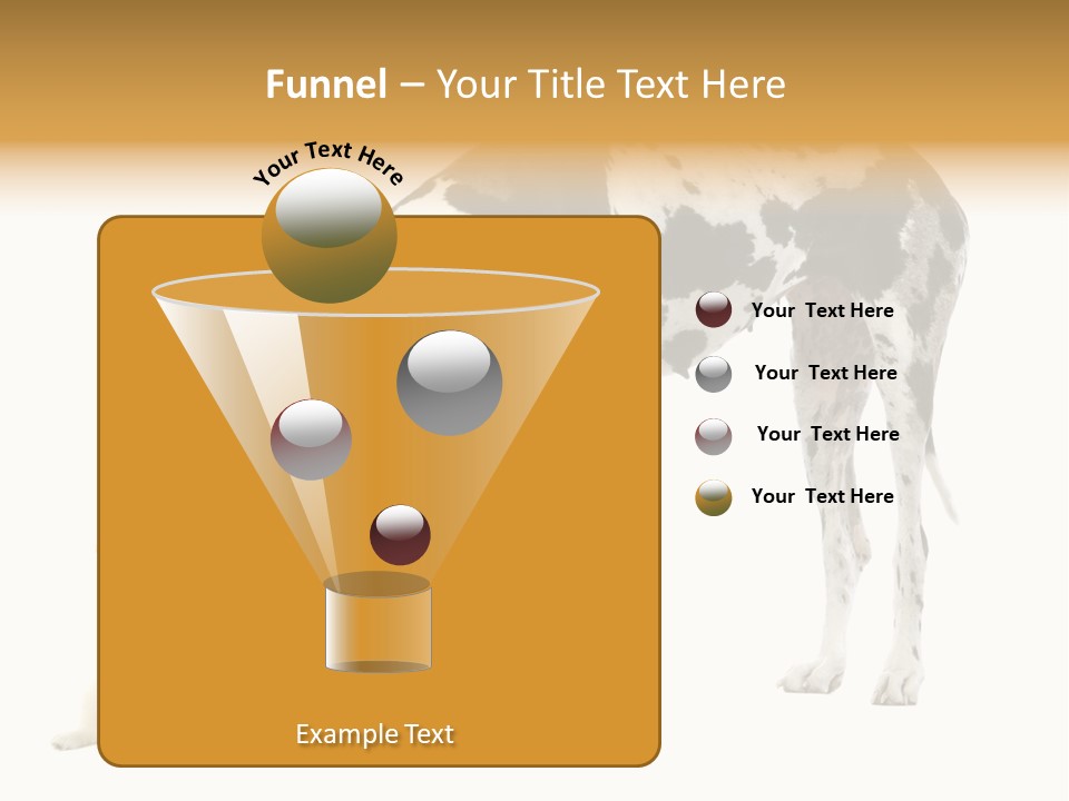 Puppy Black Cut PowerPoint Template