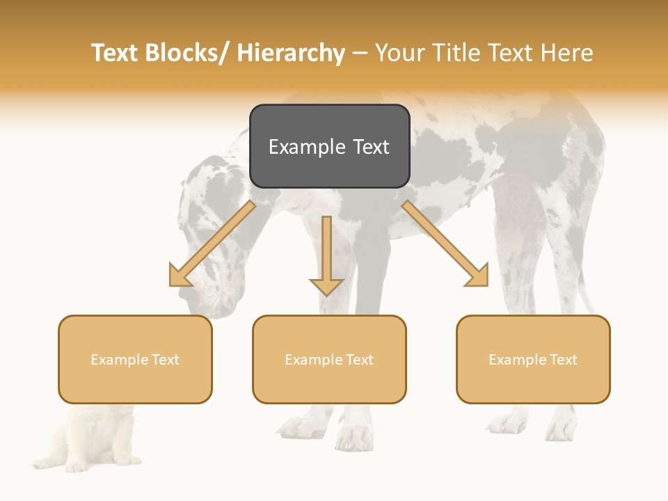 Puppy Black Cut PowerPoint Template