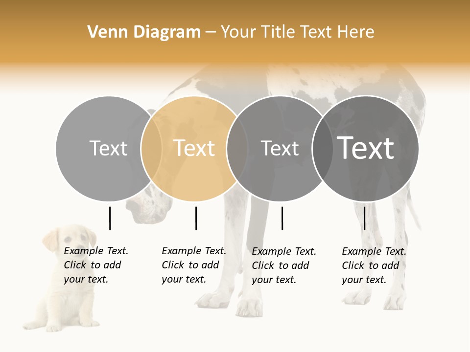 Puppy Black Cut PowerPoint Template