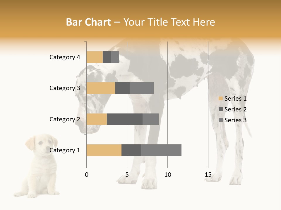 Puppy Black Cut PowerPoint Template