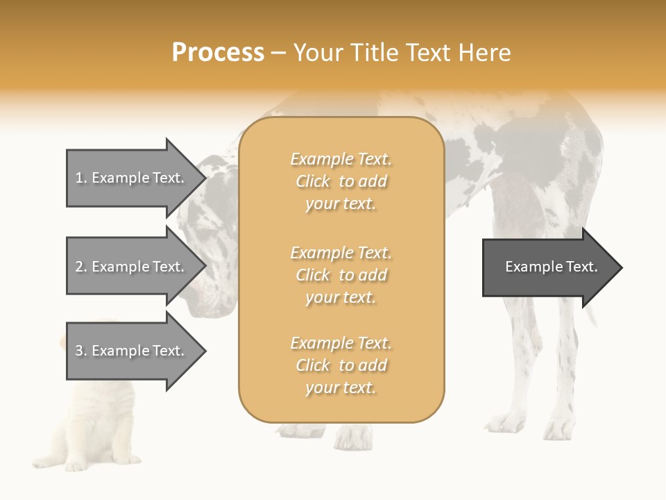 Puppy Black Cut PowerPoint Template