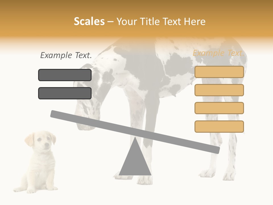 Puppy Black Cut PowerPoint Template