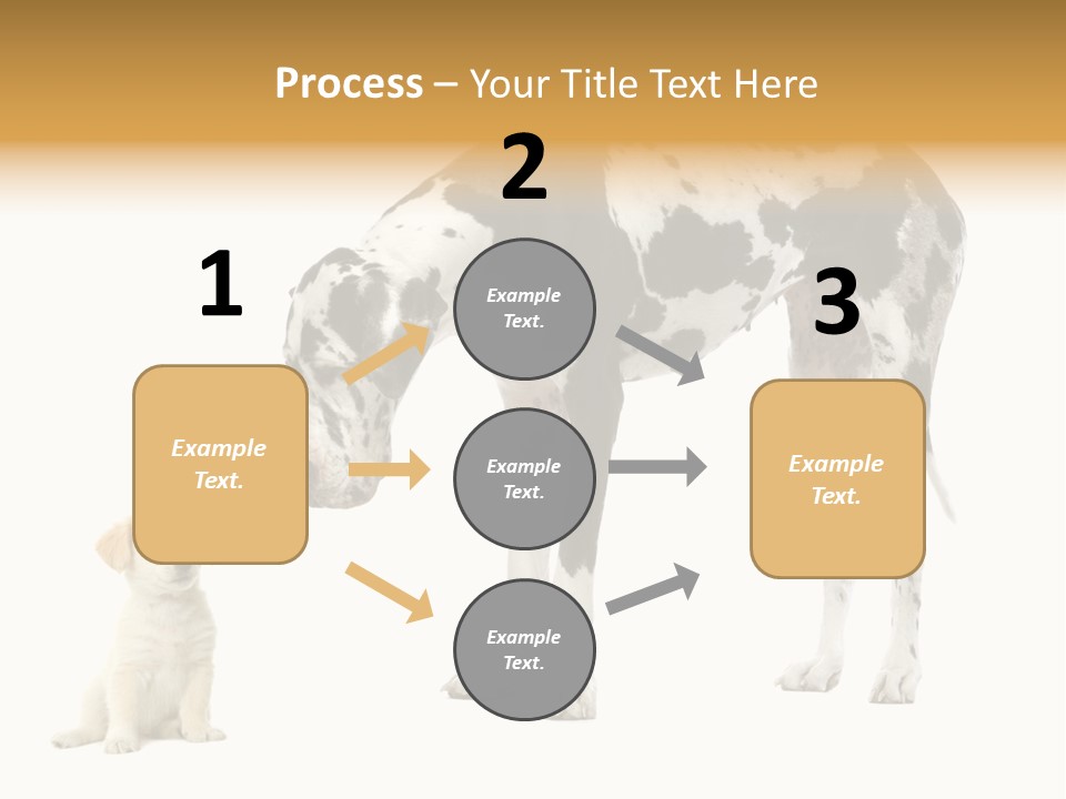 Puppy Black Cut PowerPoint Template