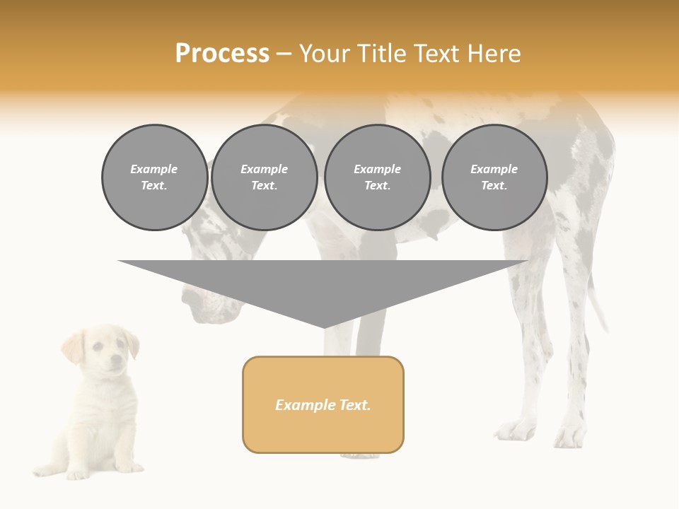 Puppy Black Cut PowerPoint Template