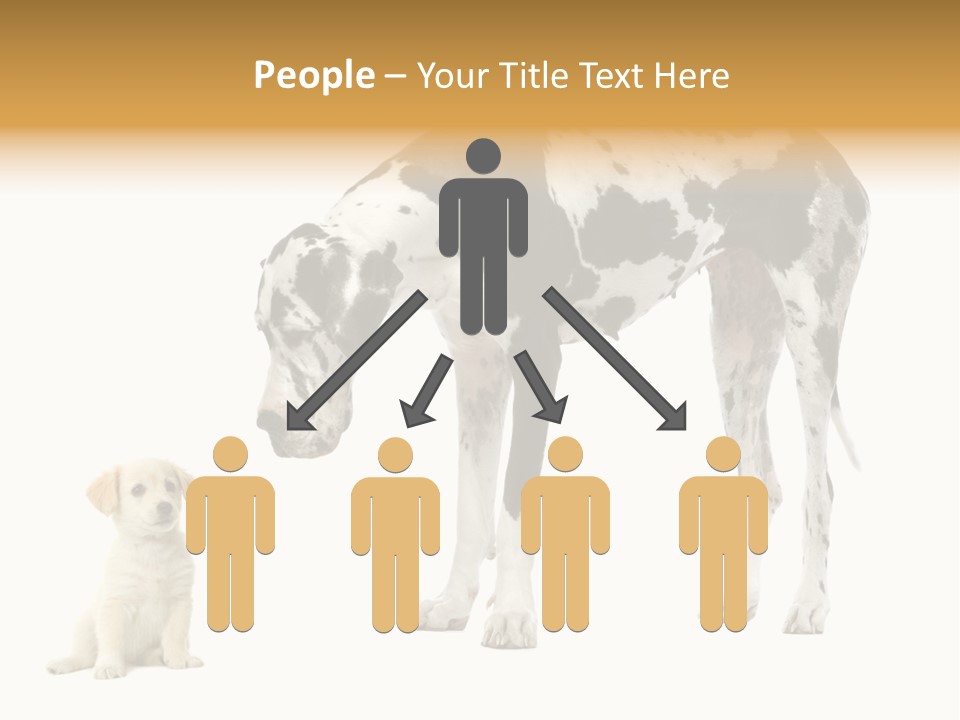 Puppy Black Cut PowerPoint Template