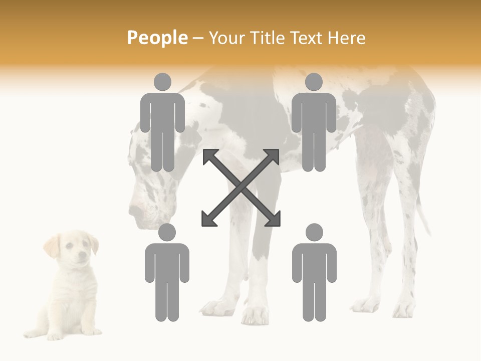 Puppy Black Cut PowerPoint Template