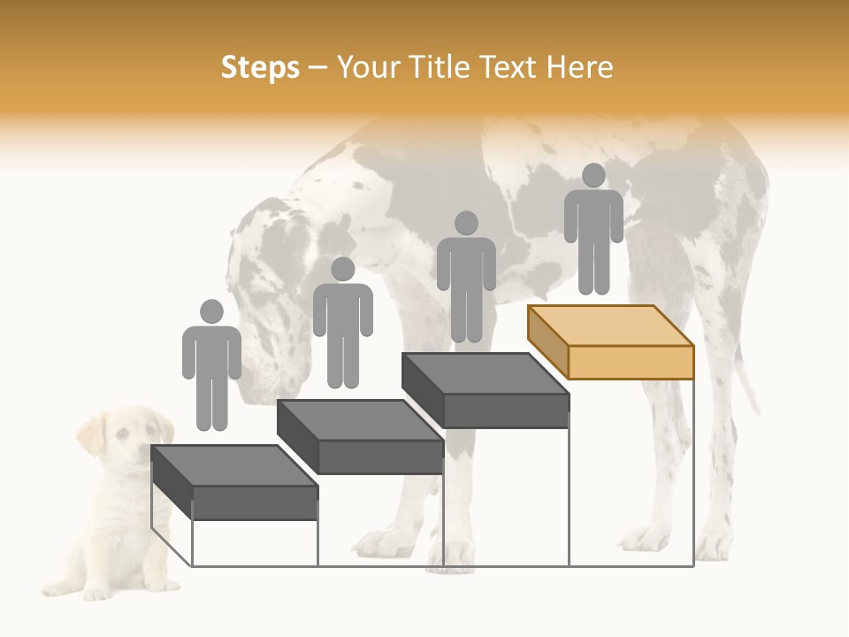 Puppy Black Cut PowerPoint Template