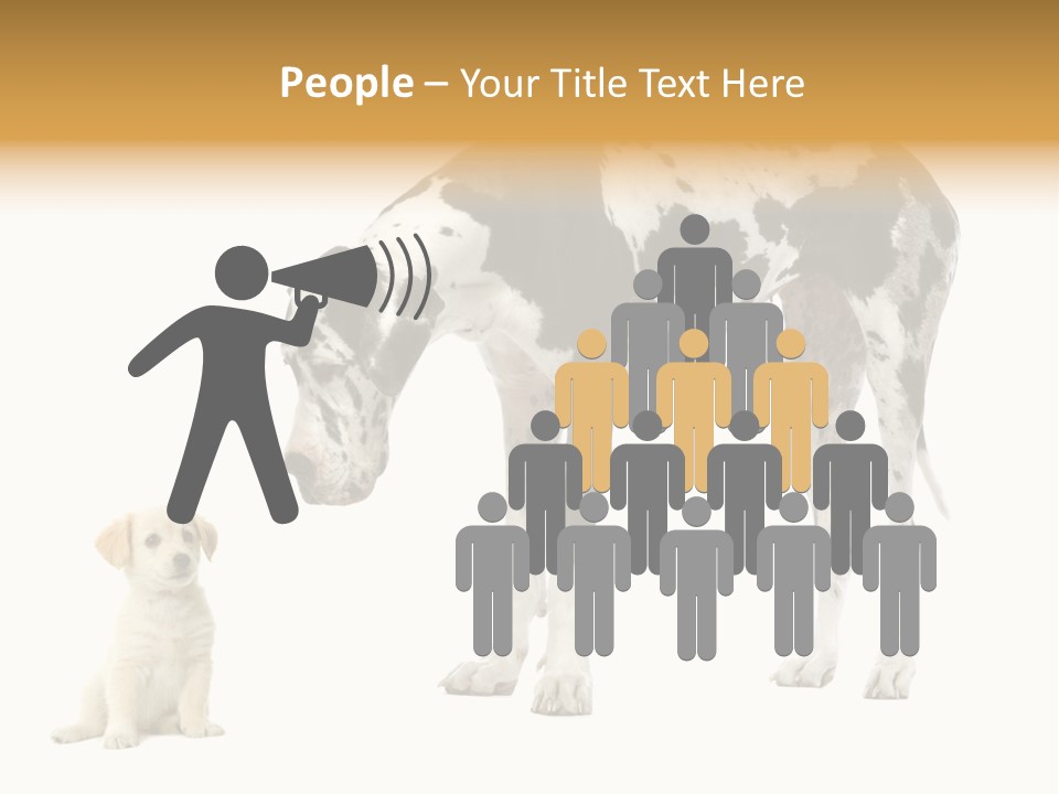 Puppy Black Cut PowerPoint Template