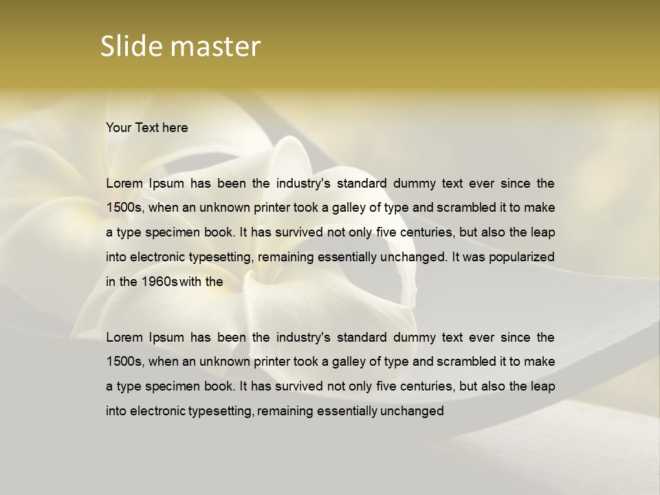 Relaxation Water Spa PowerPoint Template