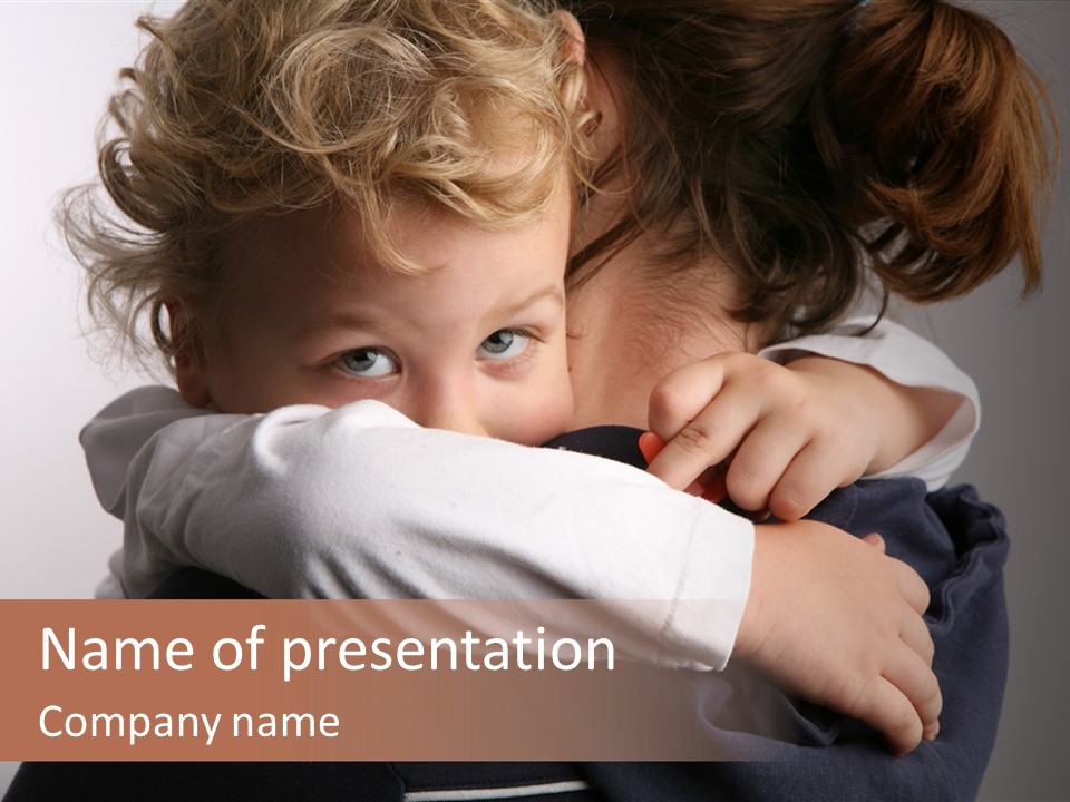 Lifestyle Cry Childcare PowerPoint Template