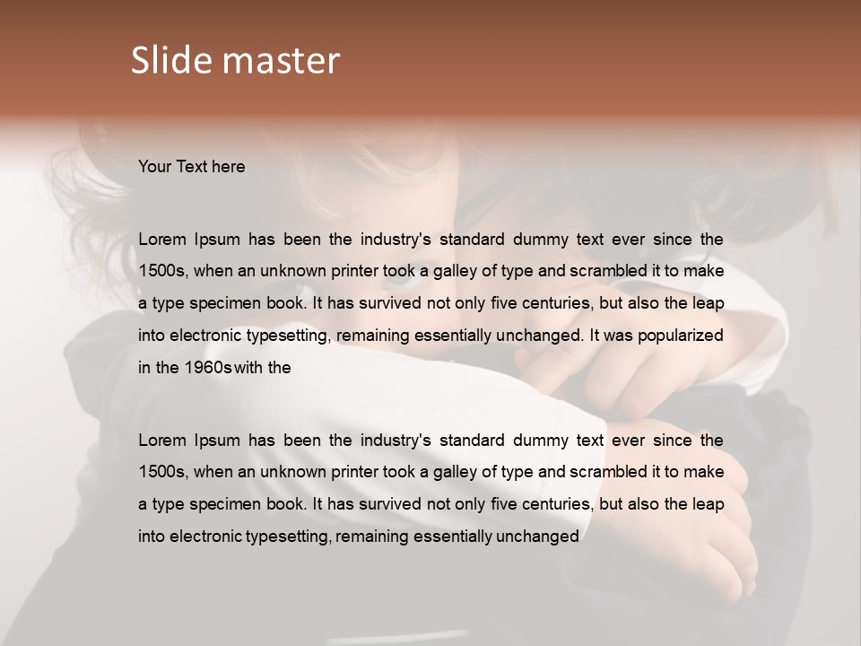 Lifestyle Cry Childcare PowerPoint Template